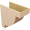 Ekena Millwork 11"W x 22"D x 22"H Classic Alpine Rough Cedar Woodgrain TimberThane Corbel, Primed Tan CORUR11X22X22ALPRCPR - alternate 3